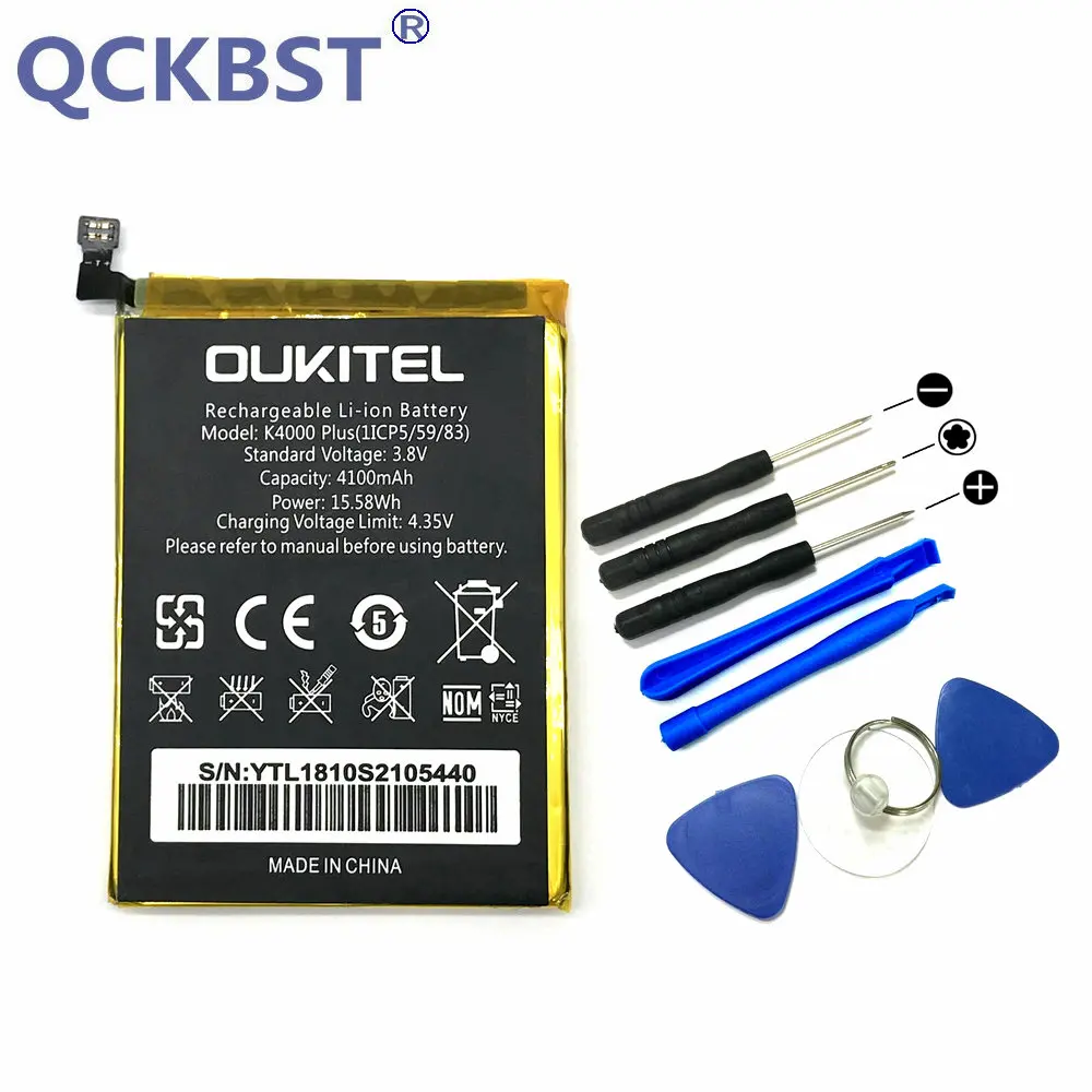 QCKBST оригинальный аккумулятор 4100 мАч и инструменты для ремонта Oukitel K4000 Plus