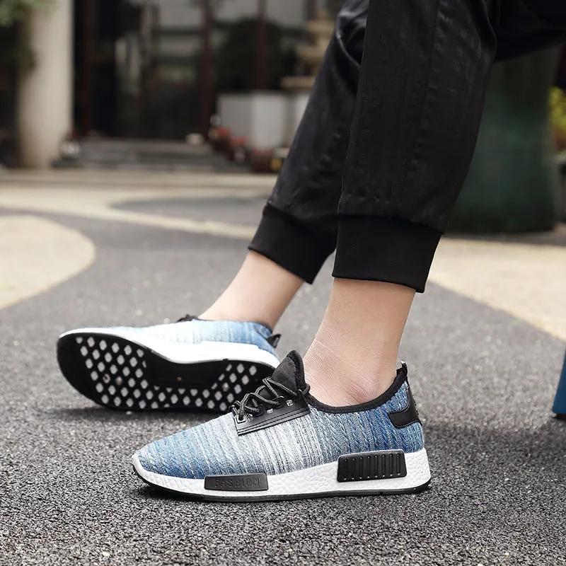 Coolcept Men Casual Shoes Round Toe Lace Up Mesh Breathable Sneakers Daily Fashion Leisure Male Footwear Size 39-44 | Обувь