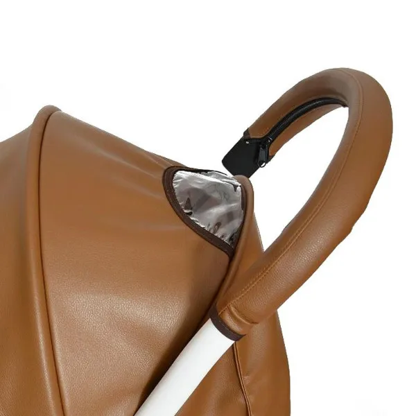 Brown Детская коляска аксессуары Чехлы для babyzen yoyo yoya коляска подлокотник Pu защитный чехол ручка инвалидные коляски - Цвет: Brown