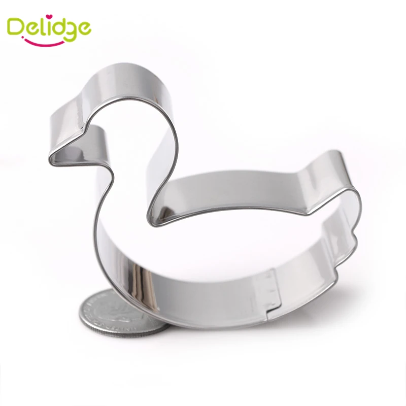 Delidge 1 шт. формочки для печенья с маленьким лебедем из нержавеющей стали прополки