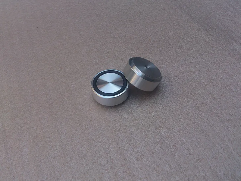 4 шт. Серебристые/черные Алюминиевые ножки для усилителя/акустической стойки