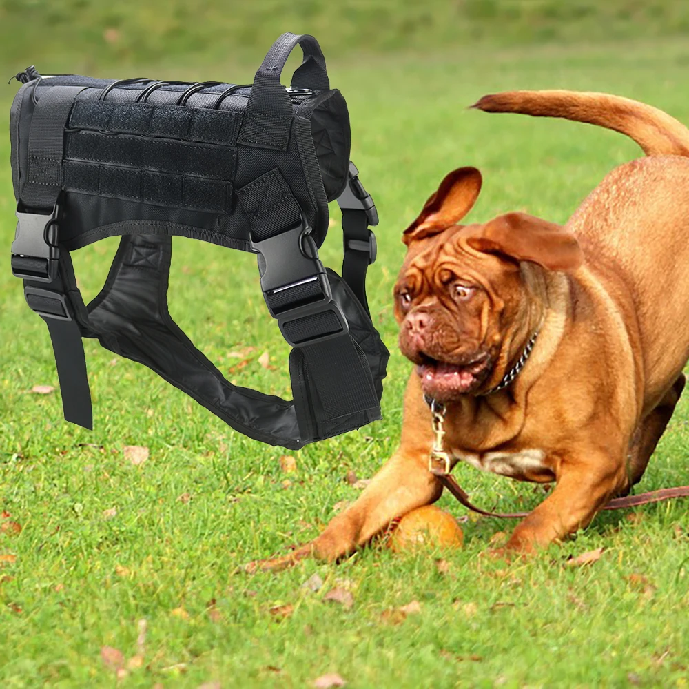 Военный тактический жилет для собак MOLLE прогулок походов охоты военный