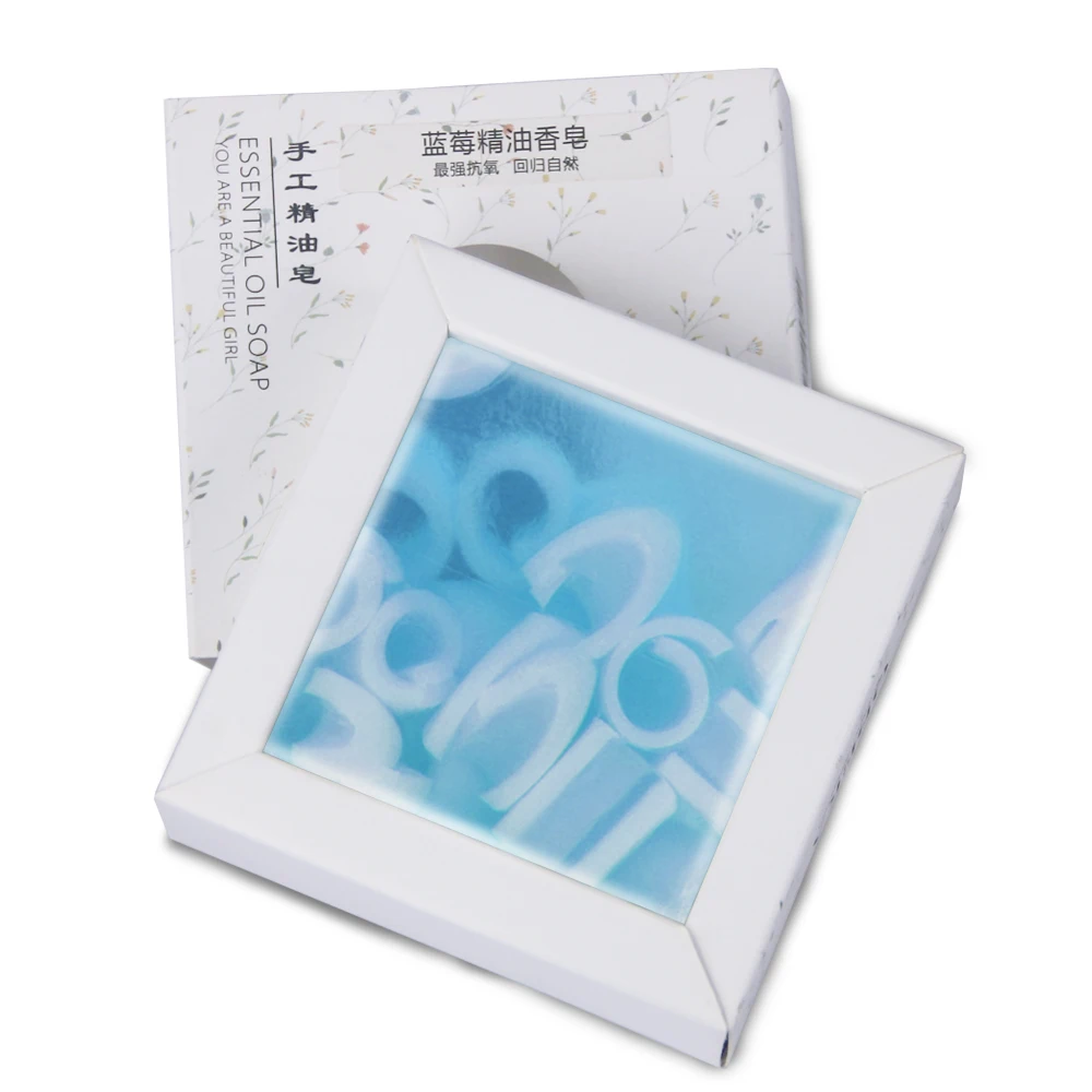 Черничный мыло ручной работы ароматное эфирное масло органическое увлажняющее