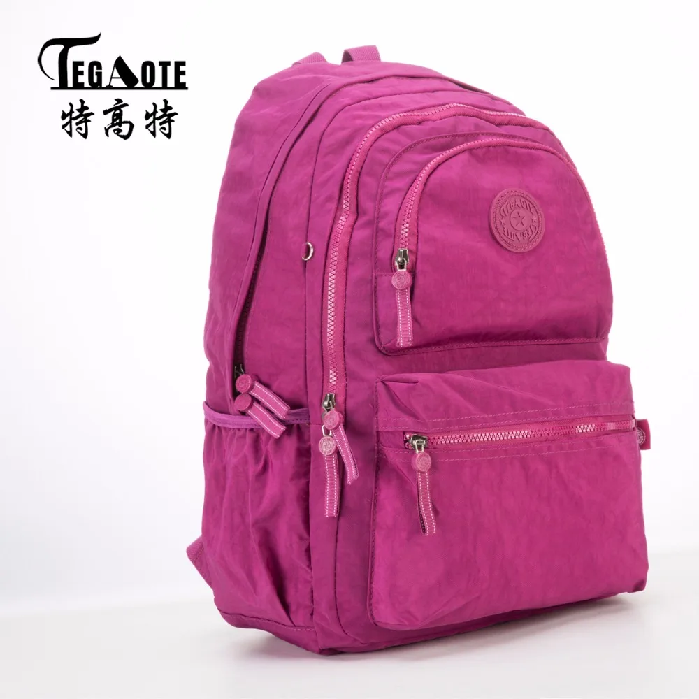 TEGAOTE легкий нейлоновый водонепроницаемый рюкзак для девочек-подростков Mochila