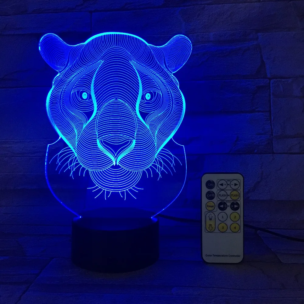 Лев тигр RC сенсорный контроллер с ПДУ для светодиодной ленты Управление 3D Декор