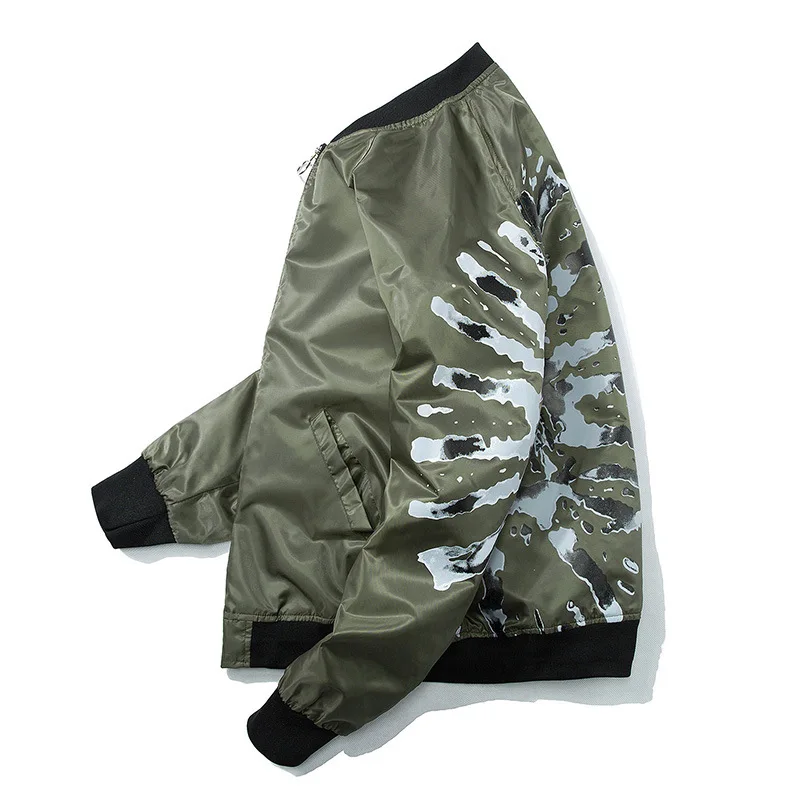 MANVALUE Spring and Autumn Men's New MA1 Pilot Coats Male Korean Style Trendy Hip-hop Loose Junior Student Suits Jackets | Мужская