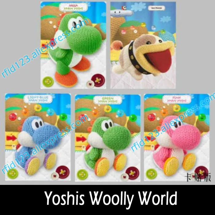 5 шт. Yoshi Wolly World NTAG215 NFC карта, написанная Tagmo, может работать для переключения последних данных - Цвет: Card Edition
