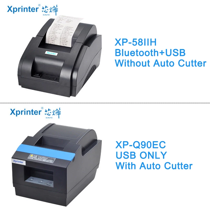 Xprinter 58 мм Bluetooth чековый принтер термальные pos-принтеры для iOS Android мобильный телефон USB Bluetooth порт для магазина