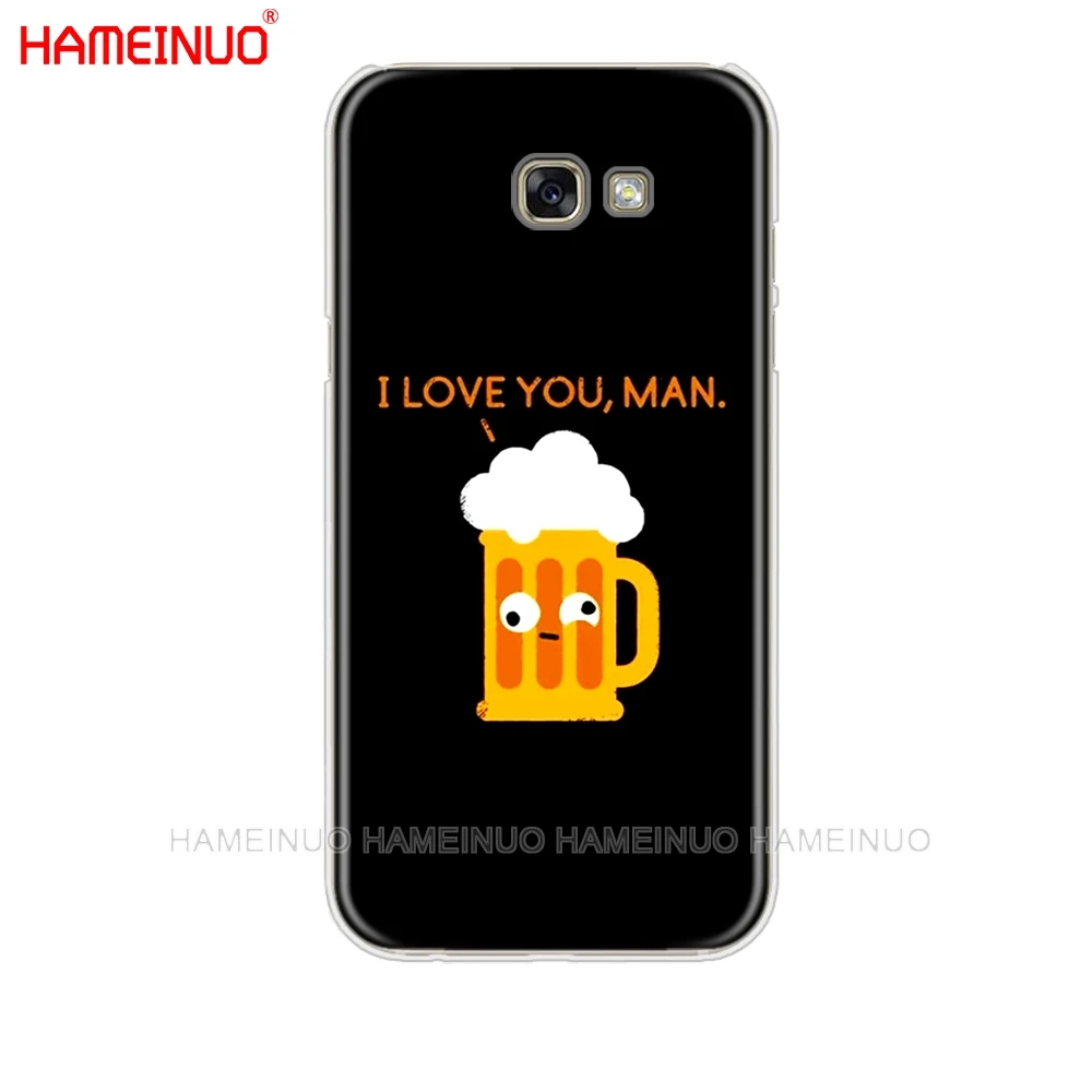 HAMEINUO чехол для сотового телефона с надписью keep calm and drink a bear wine Samsung Galaxy A3 A310 A5 A510 A7 A8