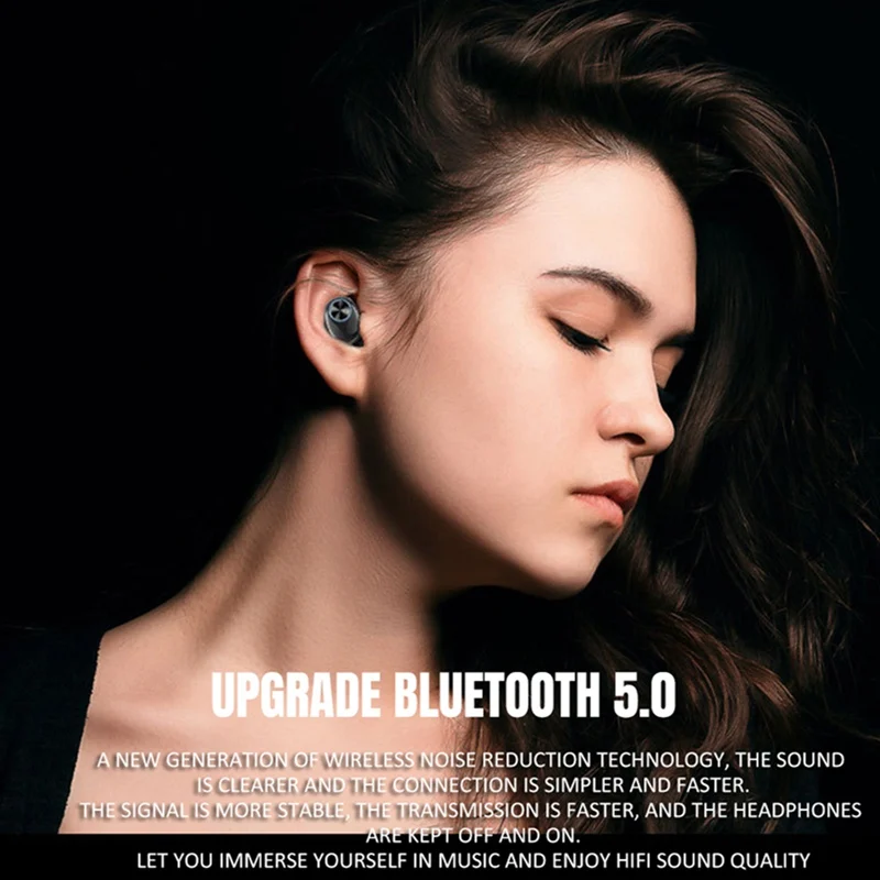 Bluetooth 5 0 + ERD TWS наушники CVC8.0 шумоподавление с микрофоном водонепроницаемые стерео