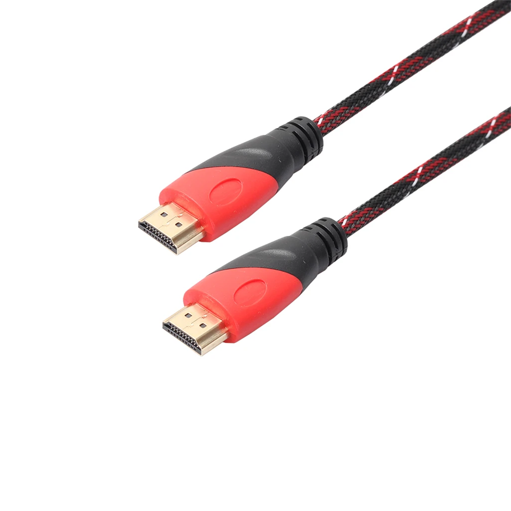 REXLIS нейлоновая оплетка кабеля HDMI 0 5 M 1 м 3 10 кабель 1080 P 3D для PS4 Xbox проектор HD ЖК