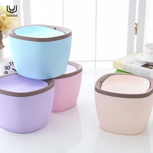 Настольная мини-корзина для мусора luluhut, корзина для мусора из бумаги, маленькая корзина для мусора, пластиковое ведро для хранения на кухне