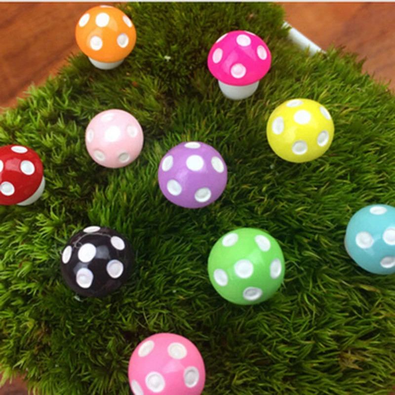 20 шт. крупные грибы мох микро Ландшафтные украшения деревянные Мини-Грибы мясо