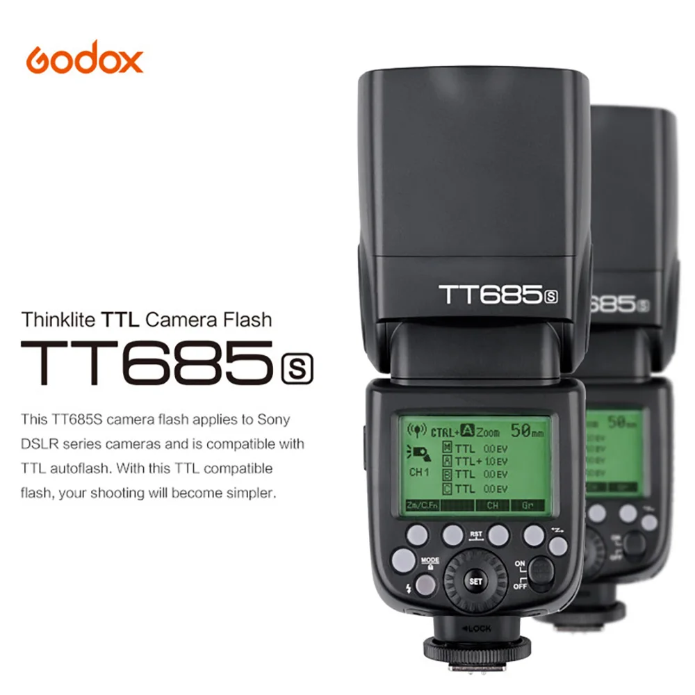 Sony Godox Вспышка TT685 TT685C TT685N TT685S TT685F TT685O вспышки TTL вспышка для камеры Speedlite для Canon Nikon sony фужи Олимпус Камера - Цвет: Sony