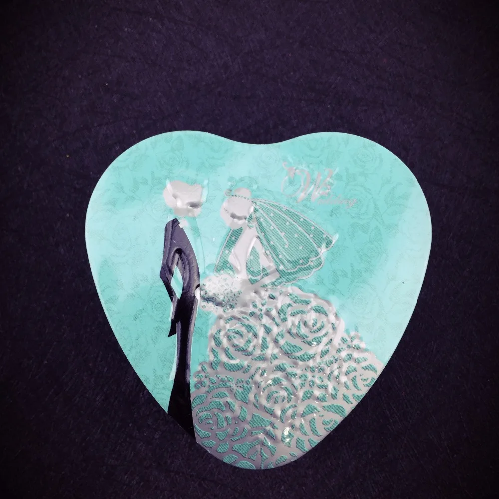 Сердце Форма Мини хранения небольшая коробка для сладостей железные коробки