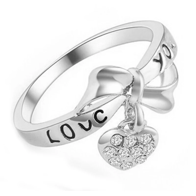 MOONROCY Cubic Zirconia Silver Color Trendy Jewelry Wholesale Crystal Wedding Ring for Women Girls Gifts Drop | Украшения и