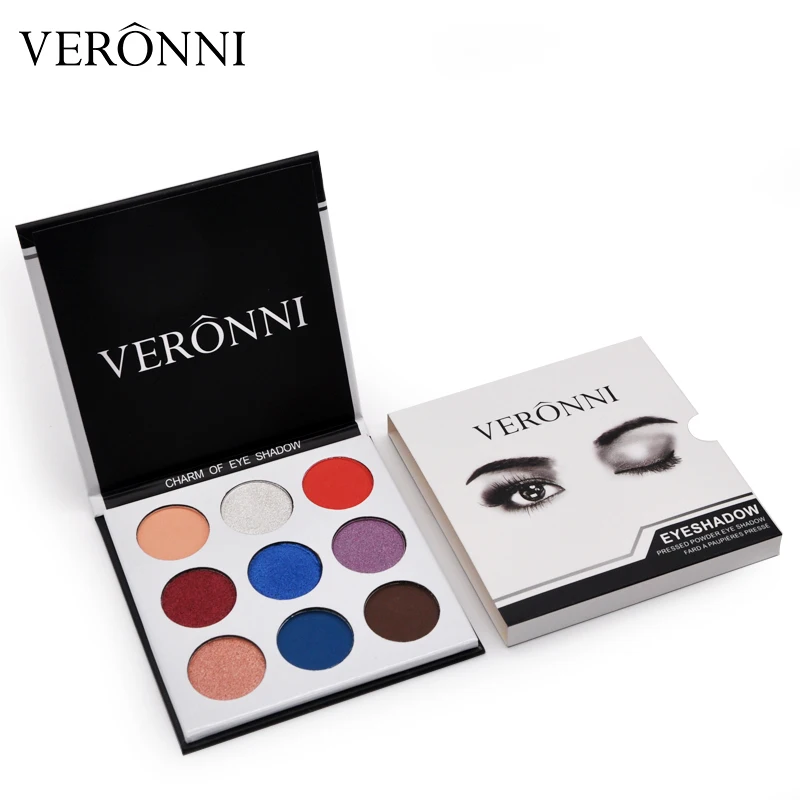 9 цветов Make Up Professional Мини тени для век Pallete Nude блеск матовый Новый макияж Палитра