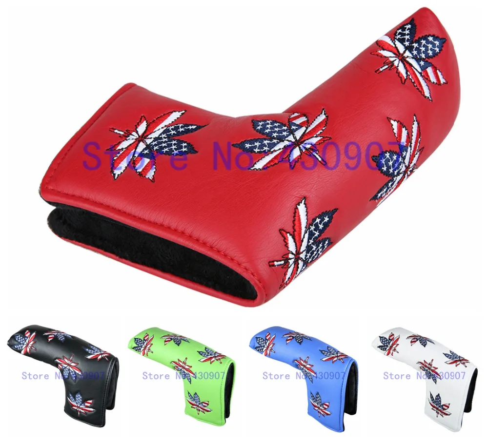 Высокое качество 1 шт. клюшки для клюшек с лезвием гольфа кленовый лист США крышка