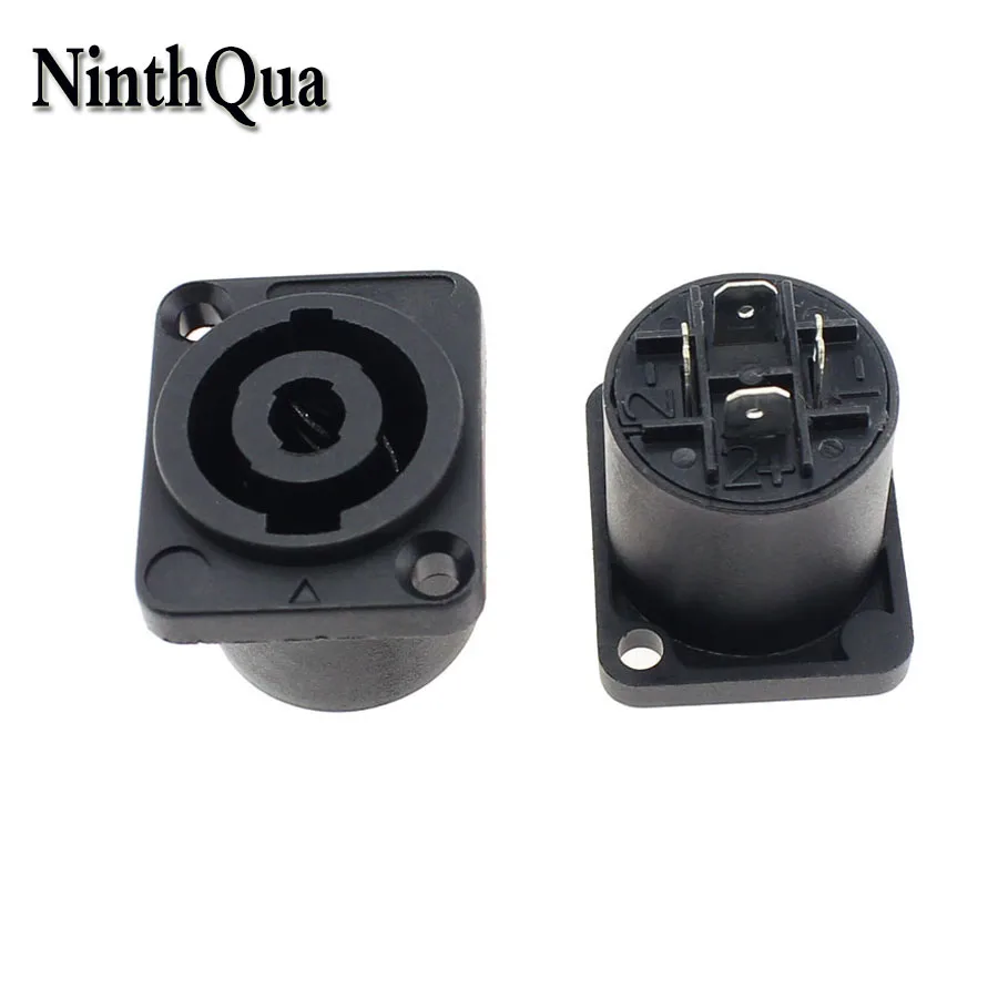 NinthQua 1 шт. XLR 4-контактный штекер для панельного шасси Монтажный 4 P пластиковый