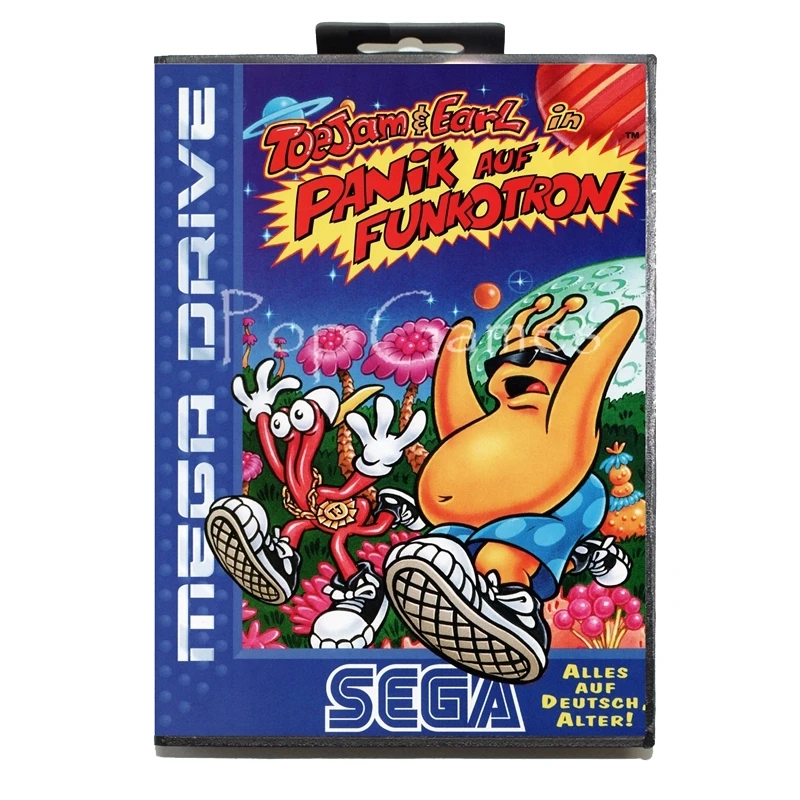 

Toe Jam and Earl 2 with Box for 16 bit Sega MD Game Card for Mega Drive for Genesis Video Console