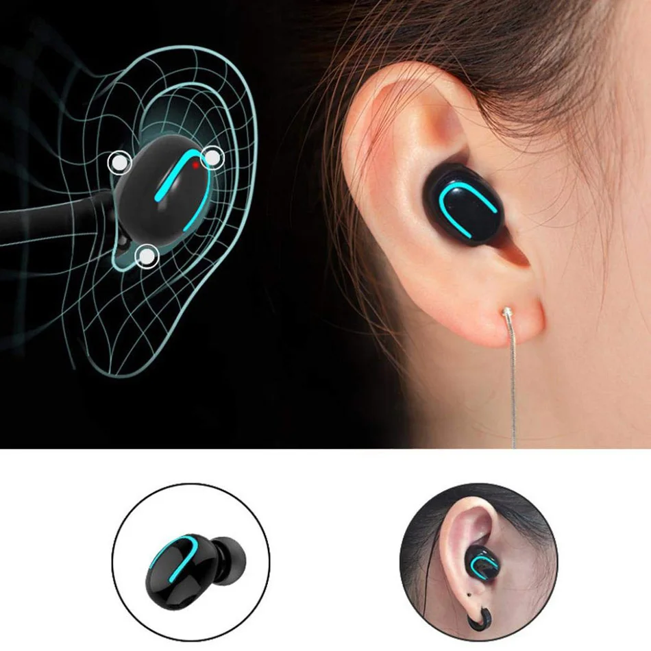 KEXU Q13 TWS беспроводные наушники Bluetooth мини настоящие стерео наушники-вкладыши