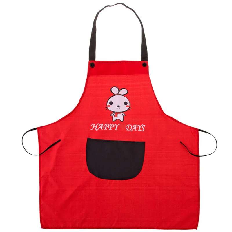 

Cute cartoon ladies sleeveless apron with straps for adult cooking oilproof apron apron with a thickened kitchen apron