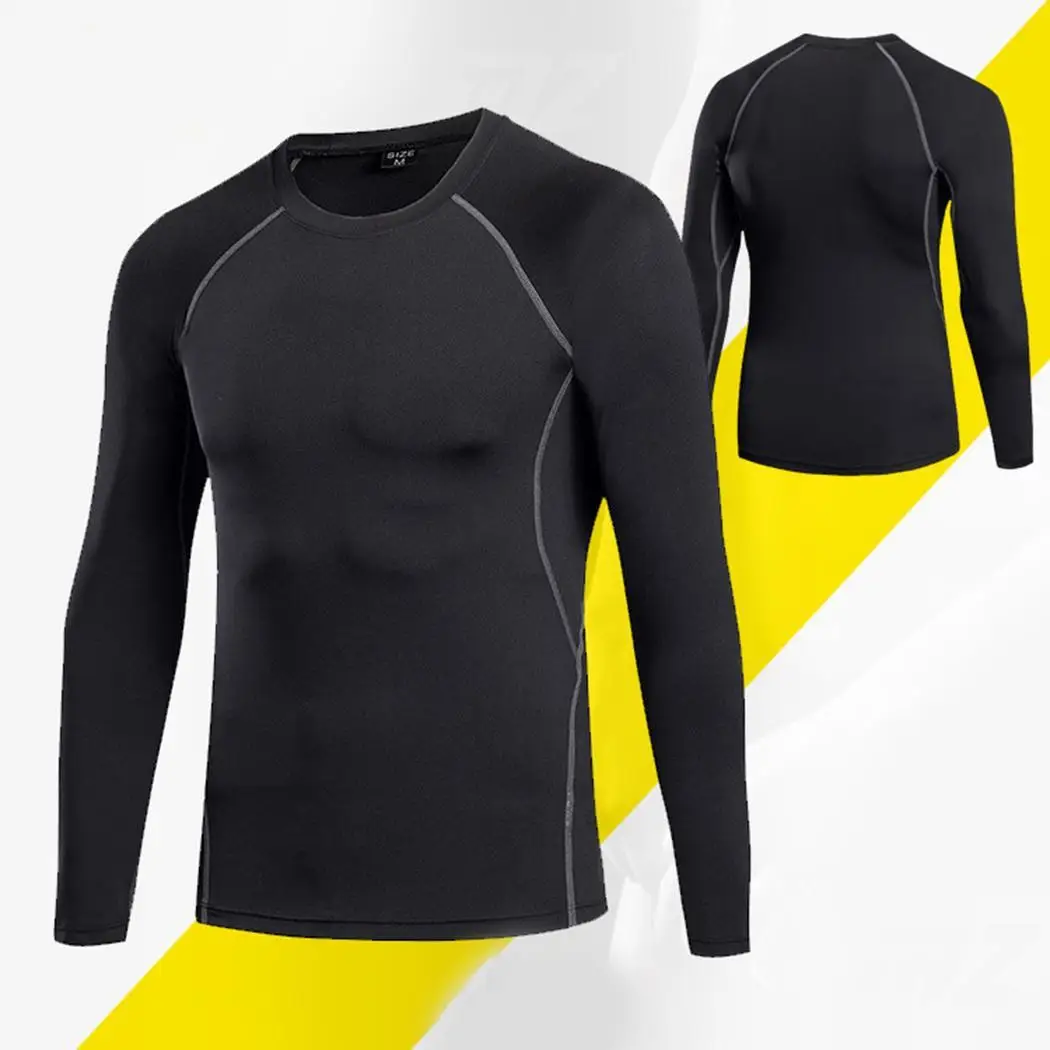 Мужская Повседневная футболка с круглым вырезом и длинными рукавами в стиле