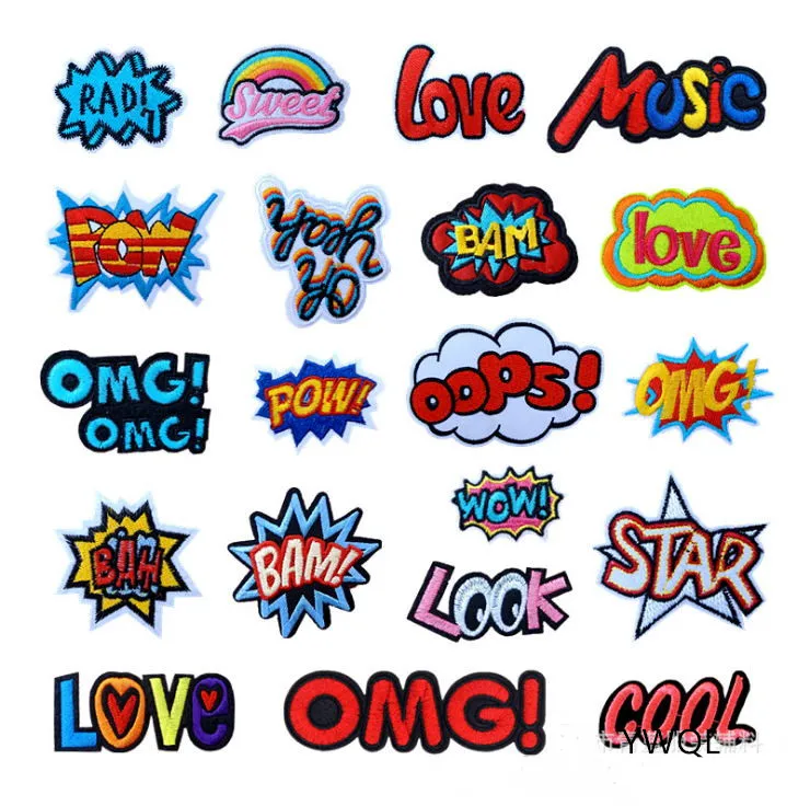 Новое поступление 10 шт. милые вышитые патч утюг на горный хрусталь джинсы Пальто