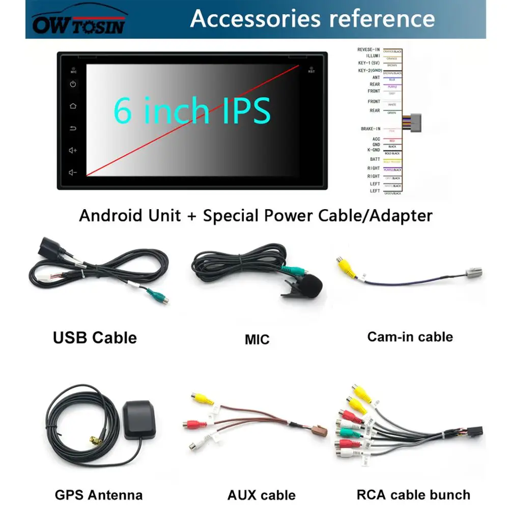 DVD-плеер Автомобильный 6 дюймов IPS 8 ядер 4 Гб ОЗУ + 64 ПЗУ Android 9 0 для Nissan Frontier Navara Murano
