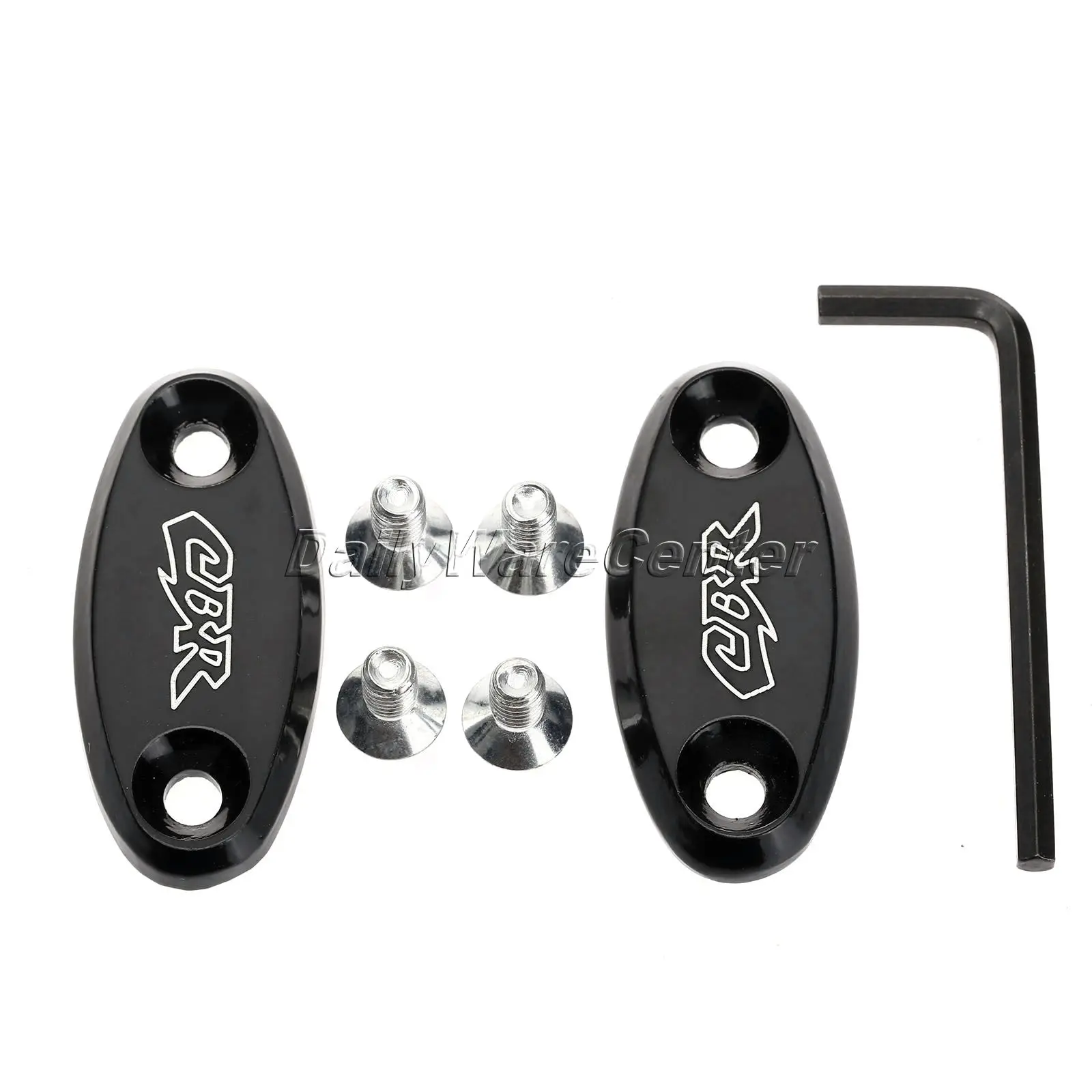 Черные алюминиевые зеркала для мотоцикла блокирующие опорные пластины Honda CBR 600RR