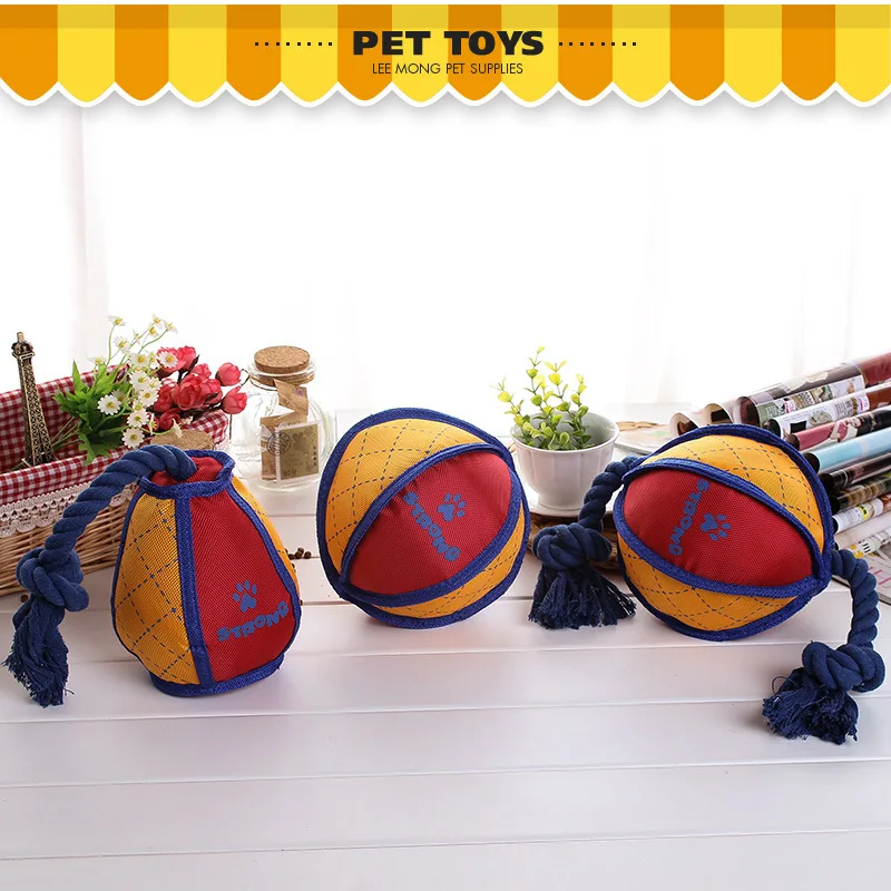 1Pcs Pet Dogs Chew Toys Oxford Knot Ball Durable Braided Bone Rope Teeth Cleaning Playing For Puppy Dog Accesories | Дом и сад