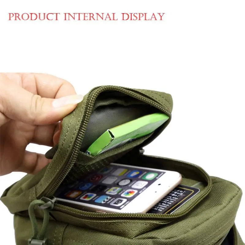 

600D Nylon Military EDC Bag Tactical Molle Waist Pack Mobile Phone Utility Sundries Pouch Equipment Fanny Packs Hunting Bags