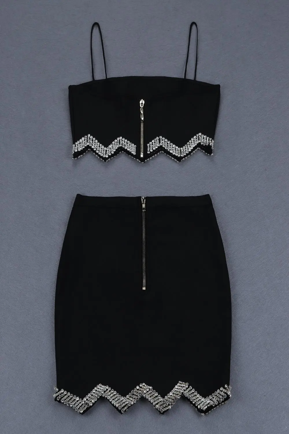 

Black Dress Suits Fashion Women Night Club Celebrity Party Strap Beading Mini Bodycon Sexy Women Dresses Suit