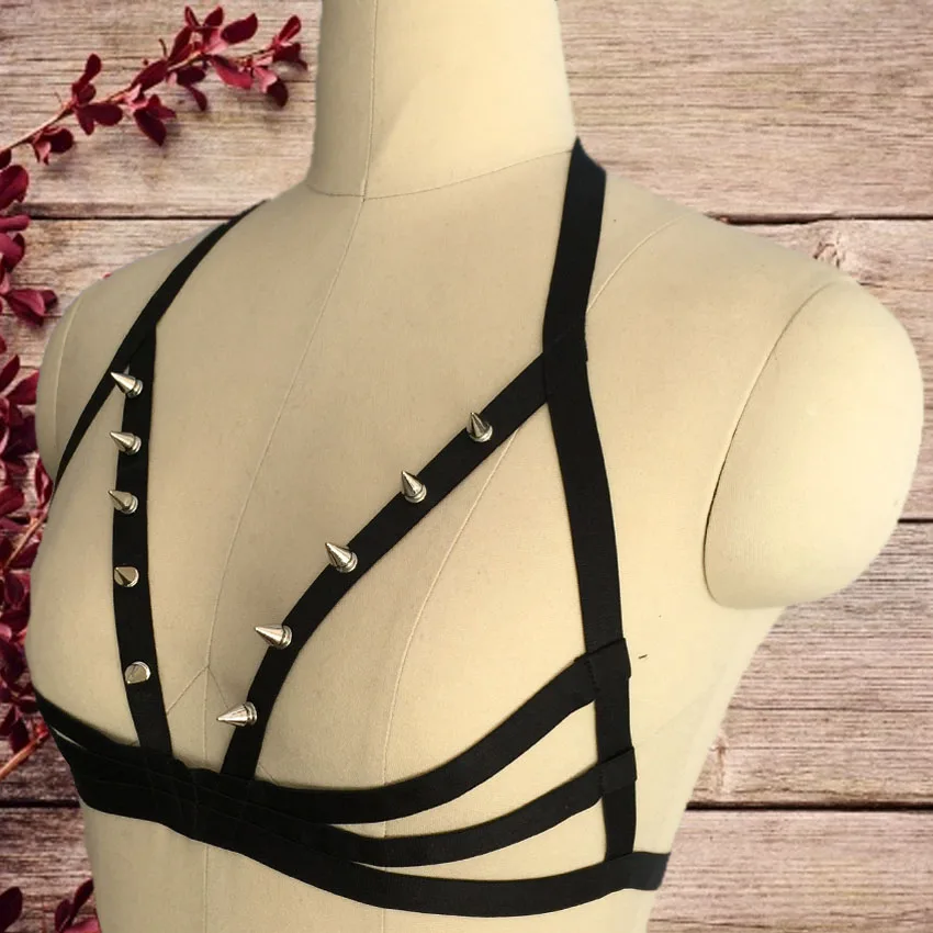 Черный женский бюстгальтер на бретельках для Хэллоуина женское нижнее белье