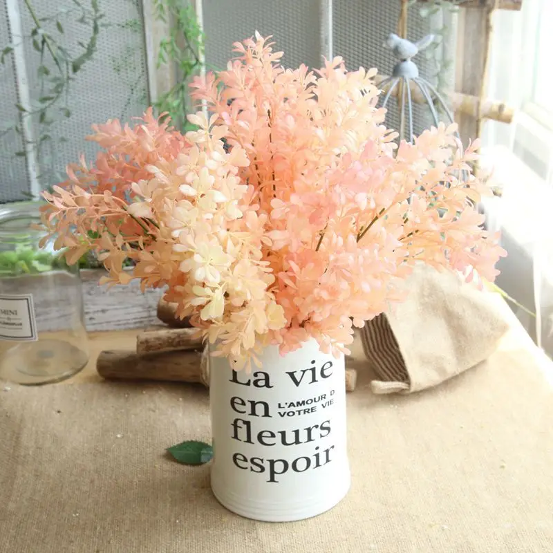 

Artificial flower pink bouquet plant home hotel decoration wedding hold flower wall plant wall fake flower