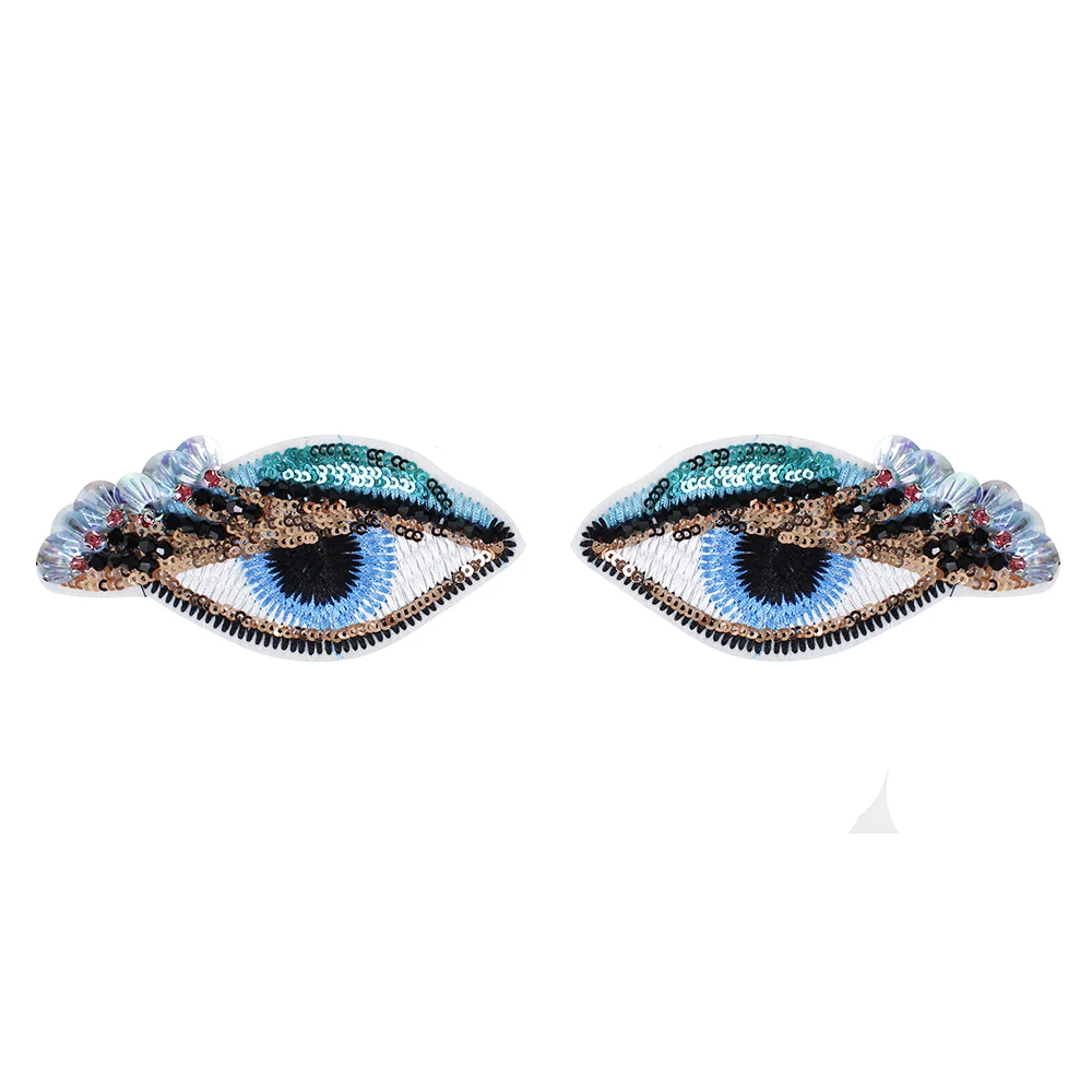 5 комплектов тканевые нашивки с вышивкой глаза|Заплатки| |