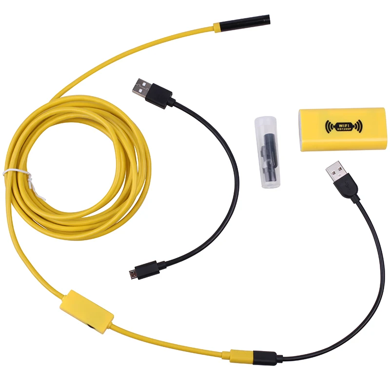 Antscope 8 мм 1200 P Wifi эндоскоп камера жесткая трубка HD Android IOS бороскоп водостойкая