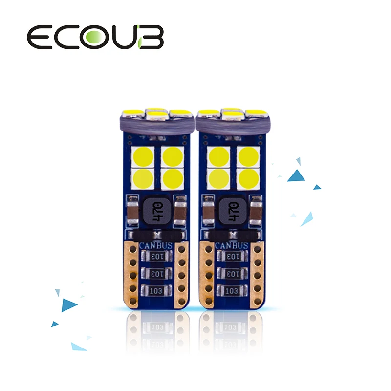 ❥❥2 предмета T10 W5W светодиодный лампы❥❥3030 SMD 194 Canbus авто светильник 12V Белый 6500K