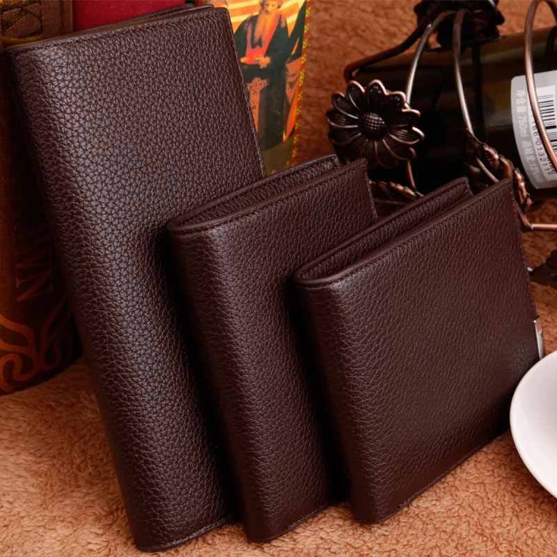 Новые модные мужские кошельки долго монета карман высокое качество кожи мужчины