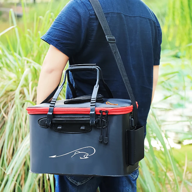 Многофункциональный рыболовный стержень привлекательная сумка складной ведро