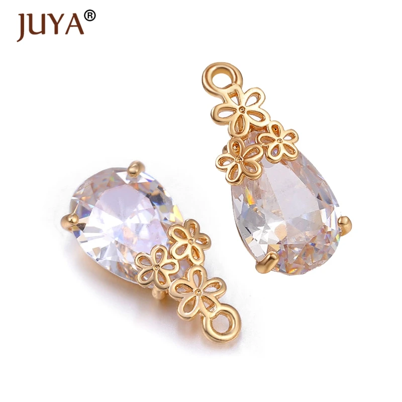 KC gold 10pcs Ручной работы DIY серьги аксессуары покрытые KC золотые Хрустальные Подвески для изготовления ожерелья серьги материалы - Цвет: KC gold 10pcs