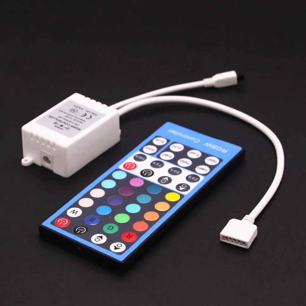 RGBW светодиодный Управление затемнитель 4 Каналы DC 12 V 24 5Pins ИК 40Key дистанционного