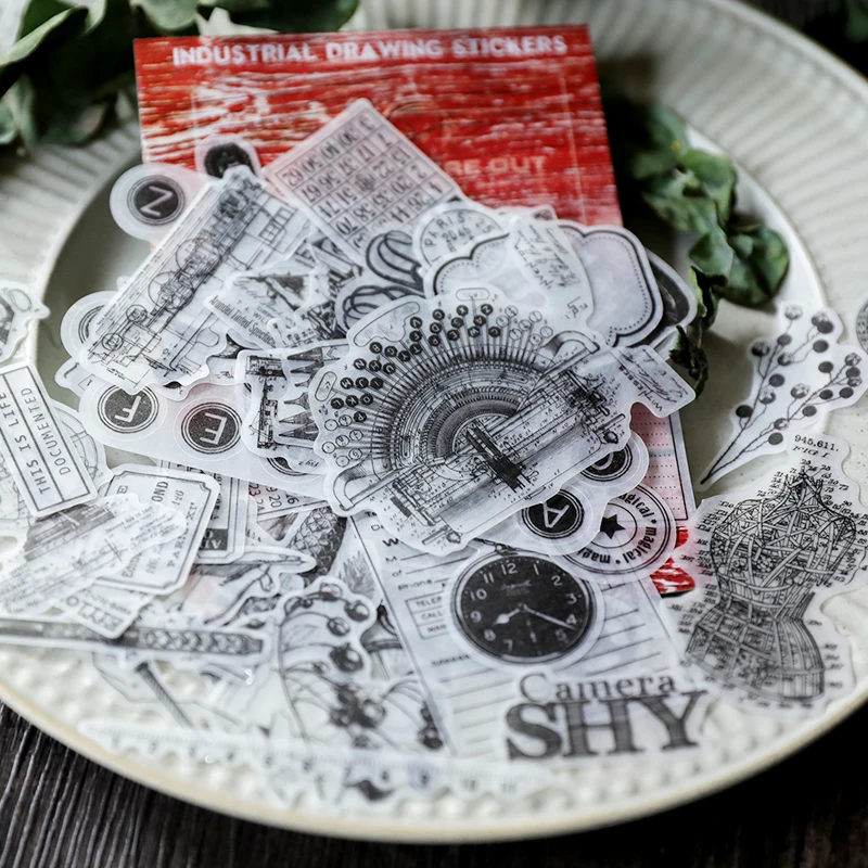 88 шт. механический рисунок кардшток вырубки для скрапбукинга Happy planner/изготовление открыток/Журнал проекта
