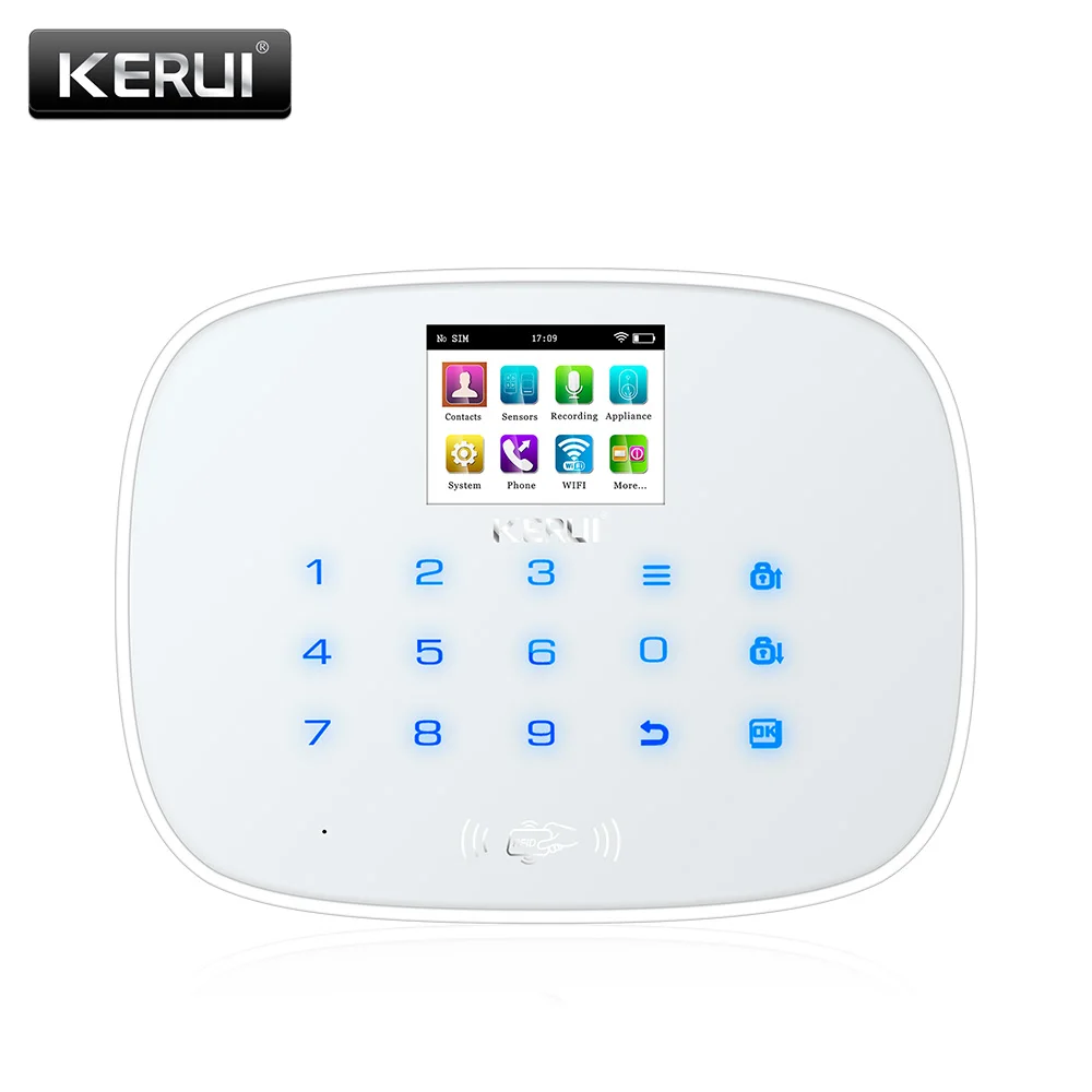 kit 1 KERUI W193 3g PSTN ЖК Смарт-сигнализация системы безопасности дома Alarma GSM RFID IOS Android приложение управление беспроводной Wi-Fi сигнализации системы - Цвет: kit 1