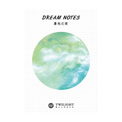 MuGuangZhiYe 1 комплект блокнот для заметок Kawaii Dream Planet серии бумажный блокнот iary Скрапбукинг наклейки канцелярские закладки для офиса и школы - Цвет: MuGuangZhiYe