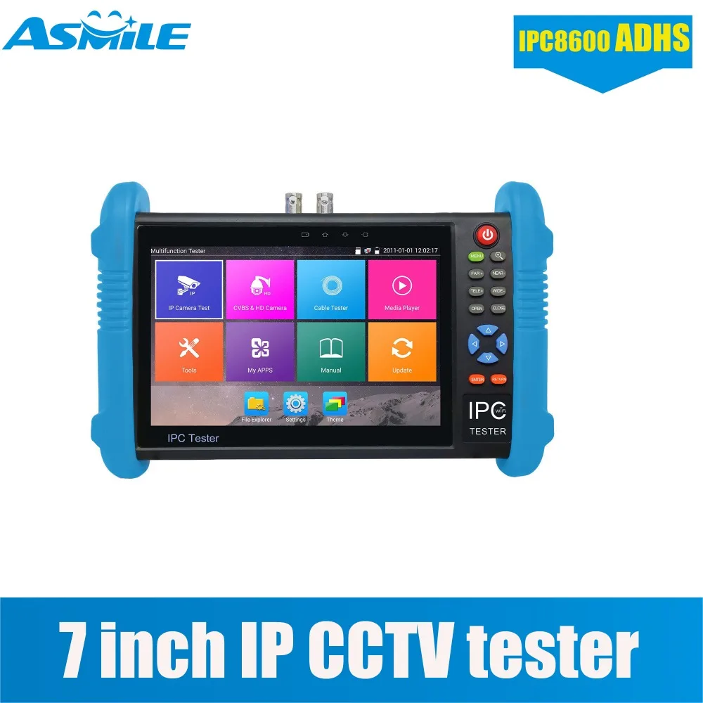 7 дюймовый дисплей IP камера тестер HD AHD TVI видеонаблюдения монитор 1080P CVBS