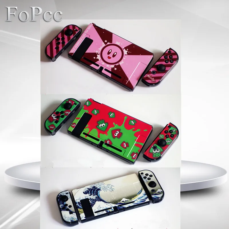 FoPcc новый дизайн NS красочный узор жесткий кристалл защитный чехол для Nintendo