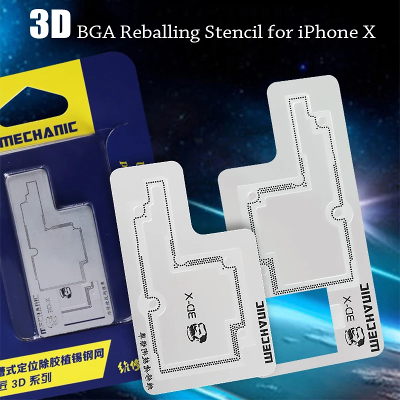 Набор трафаретов Mechanic 3d Bga для ремонта материнской платы Iphone X средний слой