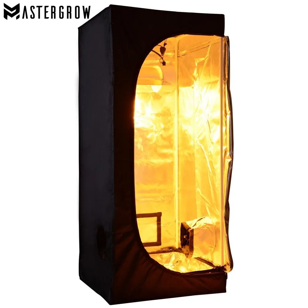 

MasterGrow 80x80x160 см Внутренняя фотография, выращивание комнатных растений, светоотражающая Нетоксичная садовая теплица из майлара