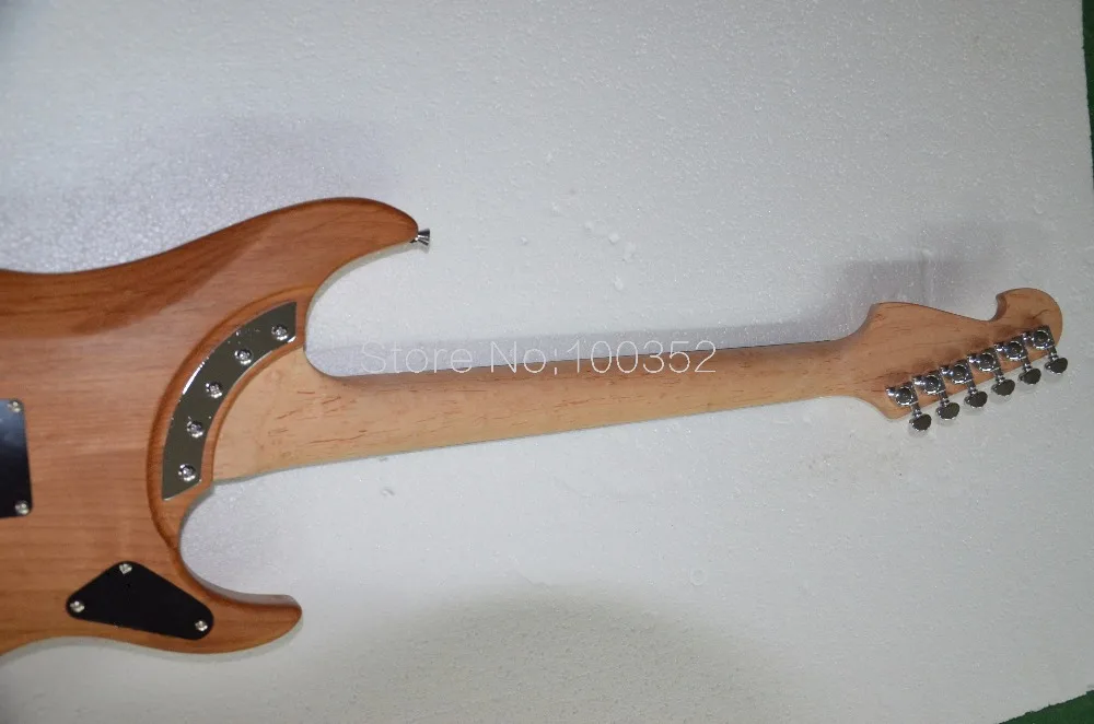 Высшее качество QShelly под заказ левая ручка Washburn N4 натуральный Альдер корпус Birdeye